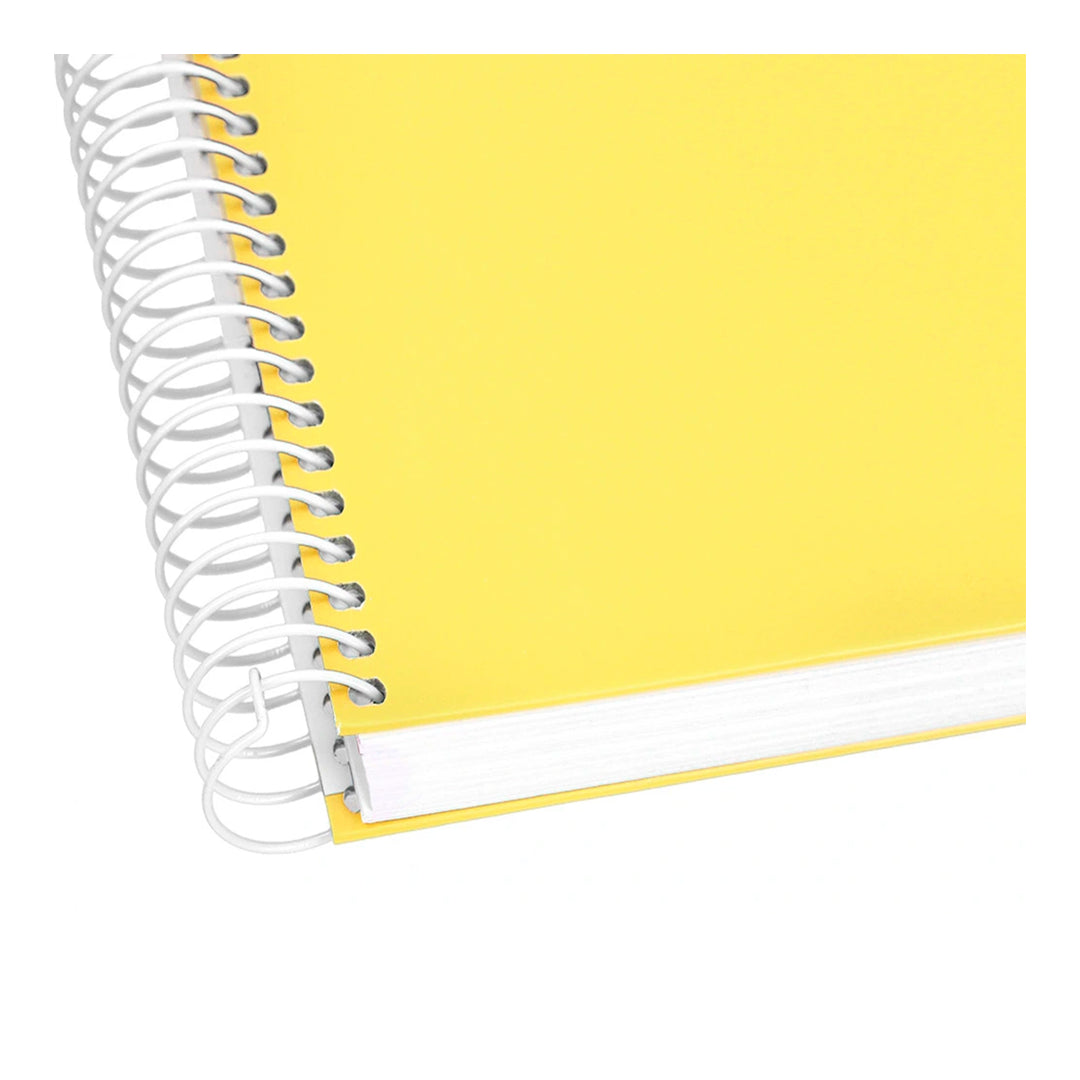 LIDERPAPEL - Cuaderno Espiral A4 con Margen 80h 90gr. AMARILLO