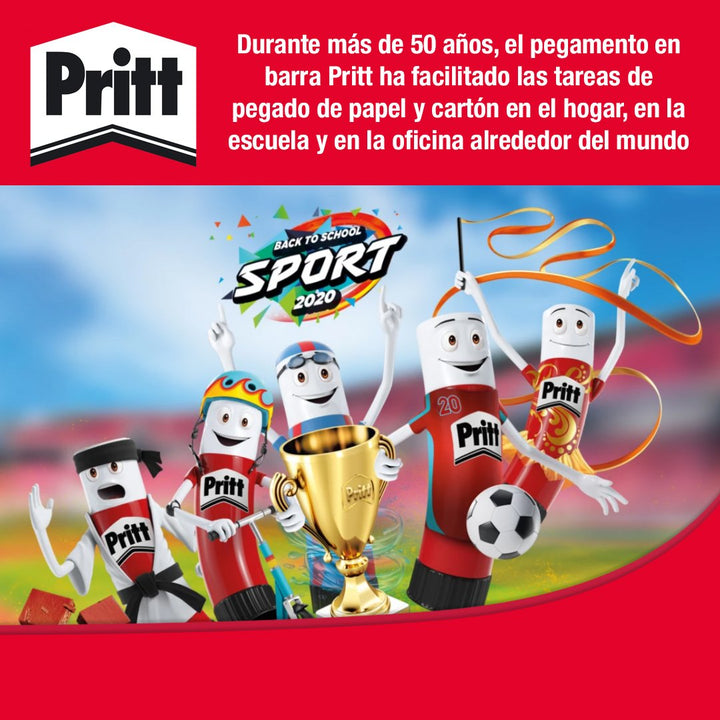 PRITT 1584626 - Barra Adhesiva en Stick, Pegamento Infantil Seguro. Grande 43 gr