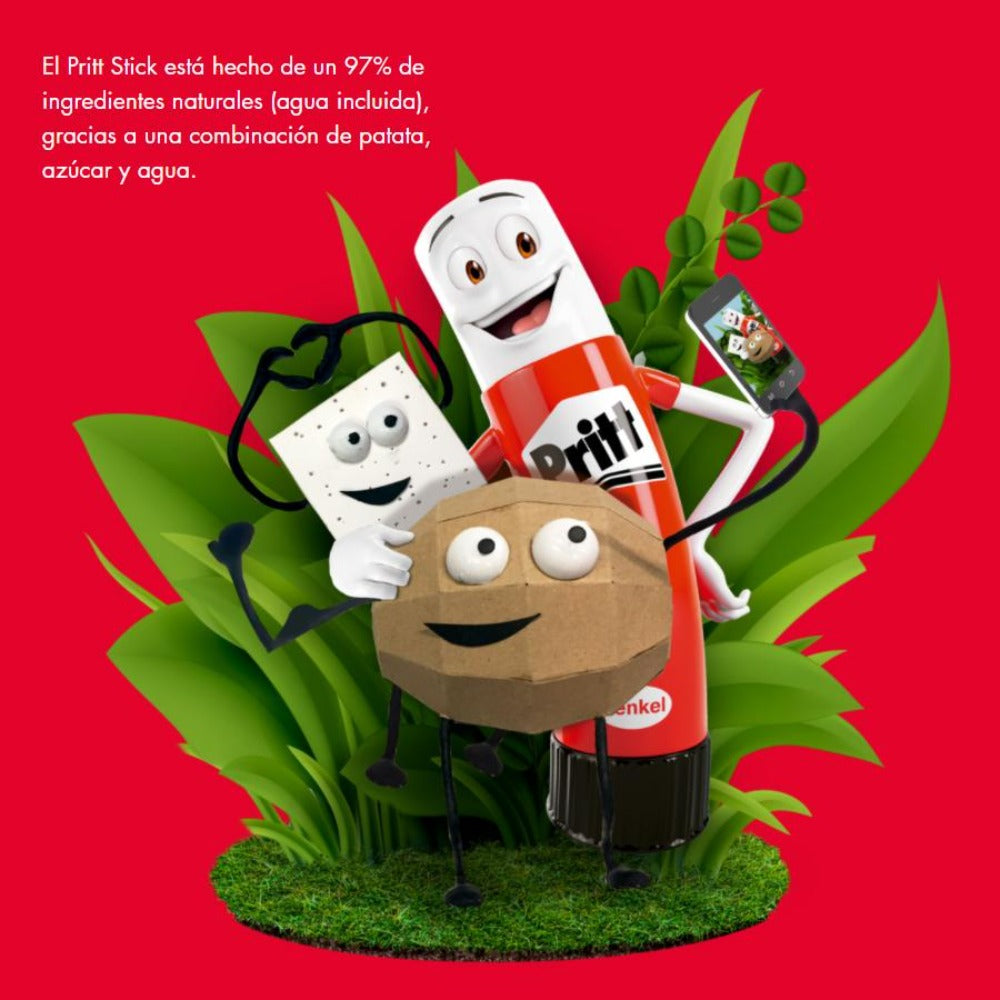 PRITT 1584625 - Barra Adhesiva en Stick, Pegamento Infantil Seguro. Mediano 22gr