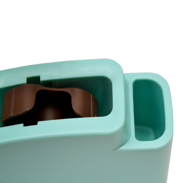 SDI - Dispensador de Cinta Adhesiva de Sobremesa Grande con Cubilete. Turquesa