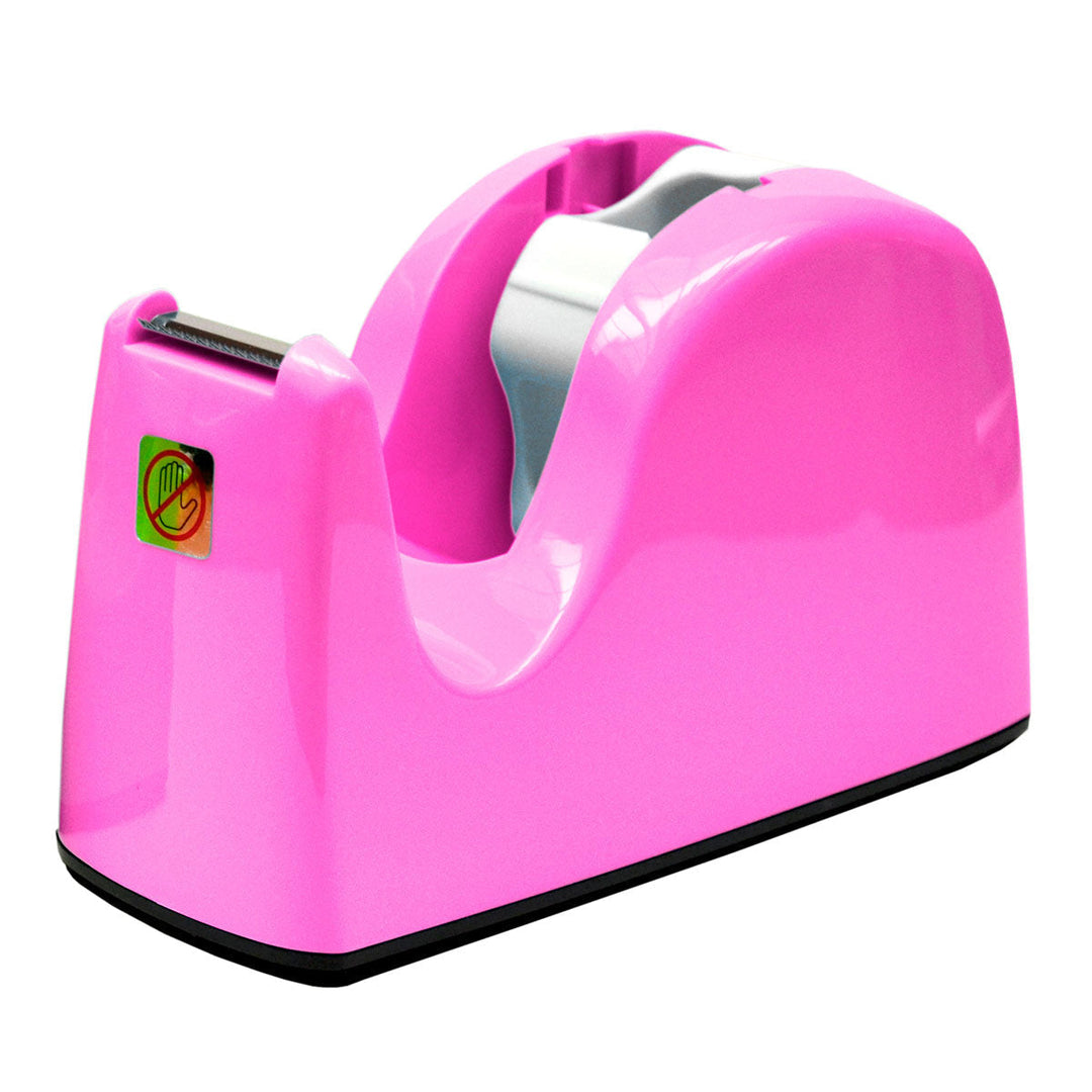 SDI - Dispensador de Cinta Adhesiva de Sobremesa Mediano, Apto Cinta 66 m. Rosa