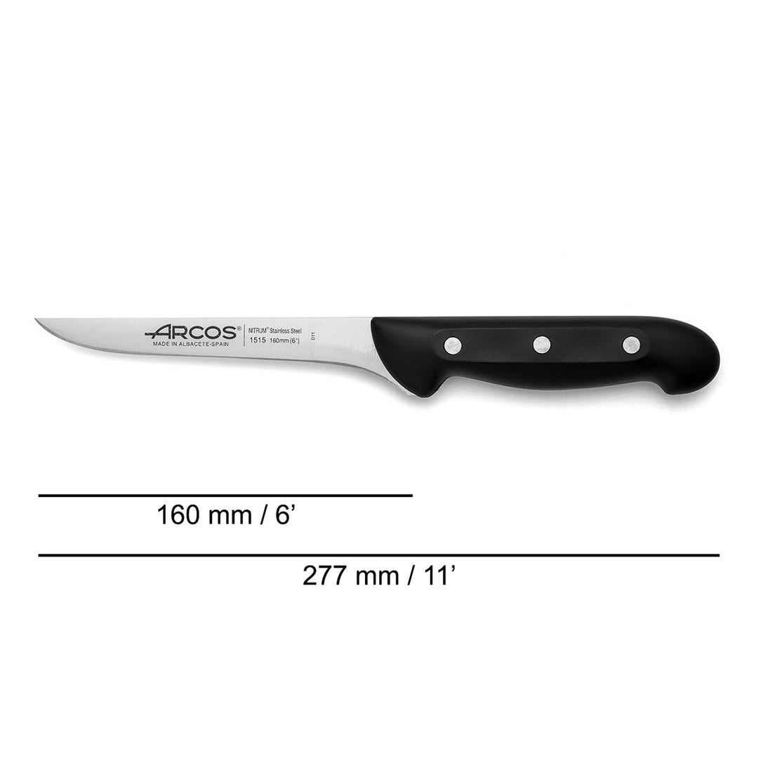 ARCOS Maitre - Cuchillo Deshuesador 16 cm Acero Inoxidable Forjado Nitrum