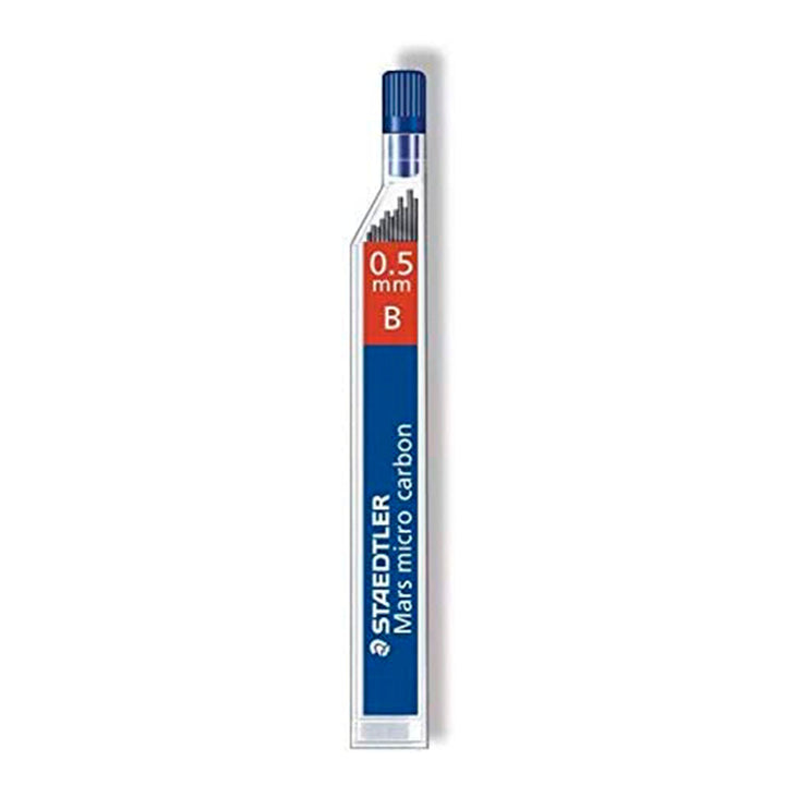 Staedtler Mars - Tubo 12 Minas para Portaminas de Dureza B, Ancho de Línea 0.5 mm