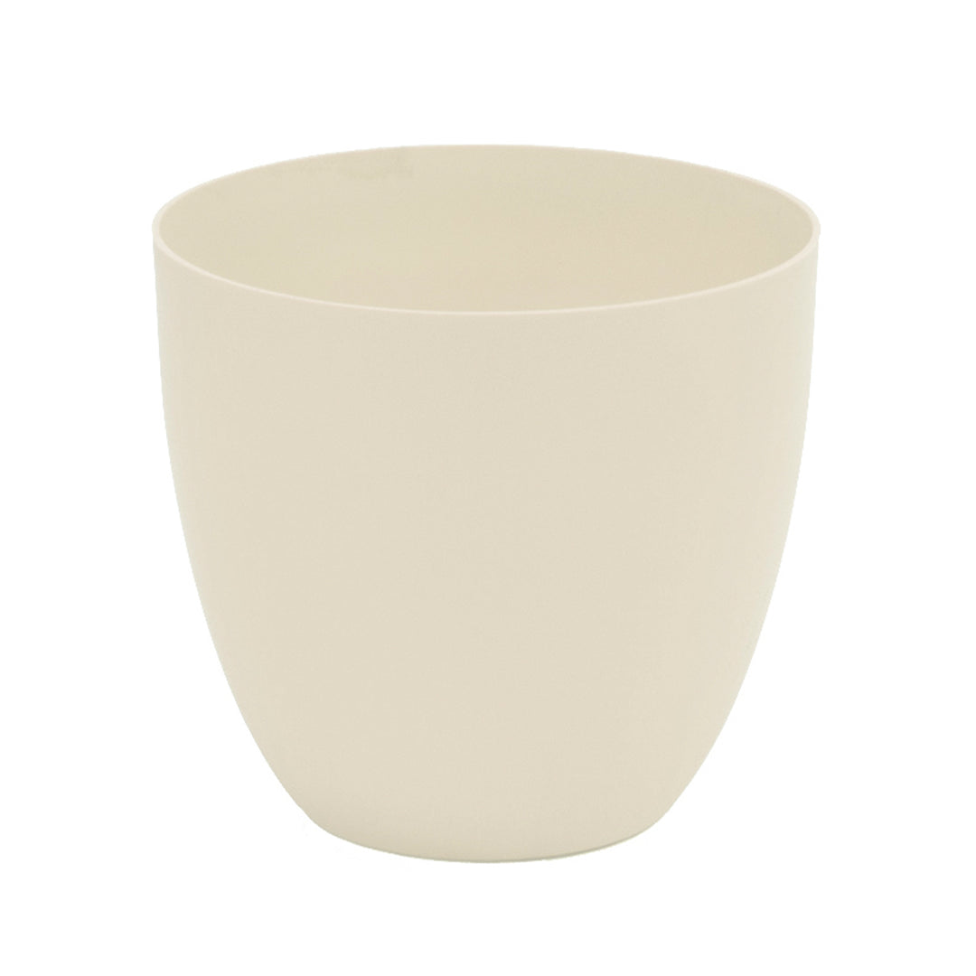 Plastiken TES - Maceta Redonda Cuenco Diámetro 32 cm Capacidad 17.5L. Ecru