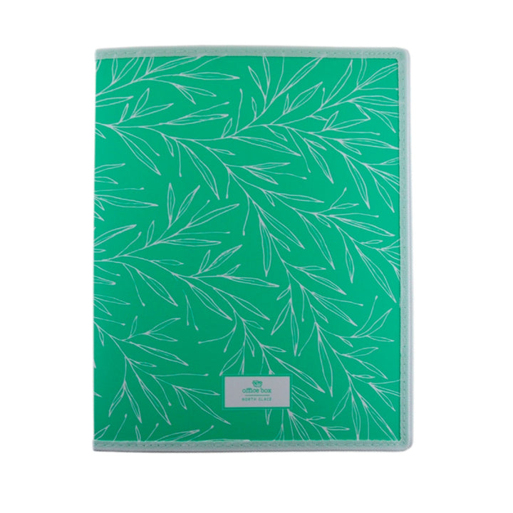 Office Box North Glace - Carpeta de Anillas A4 con Bolsillo Interior. Verde