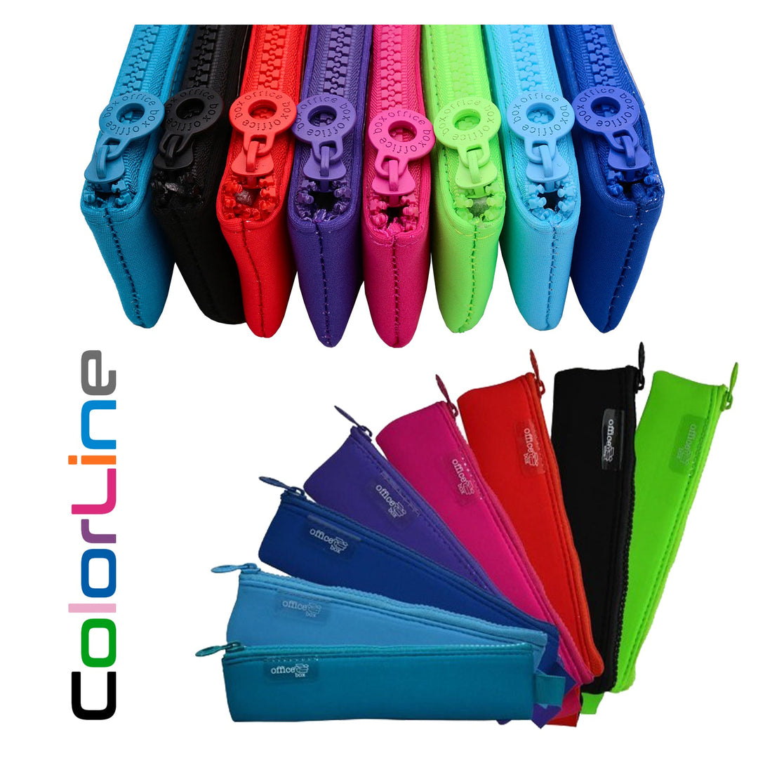 COLORLINE - Estuche Portatodo Multiuso Mini en Neopreno. Azul Claro