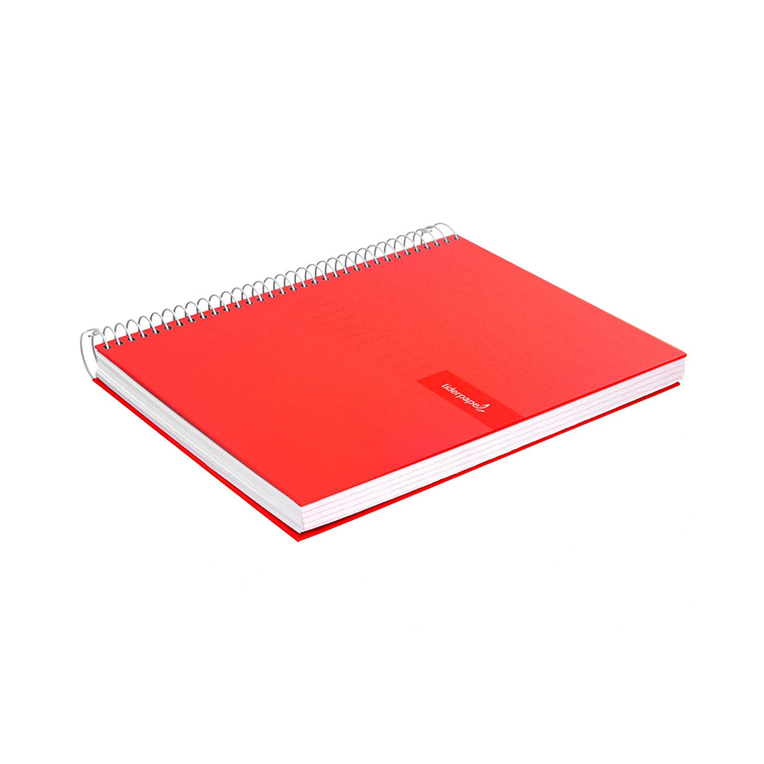 LIDERPAPEL - Cuaderno Espiral A4 con Margen 80h 90gr. ROJO