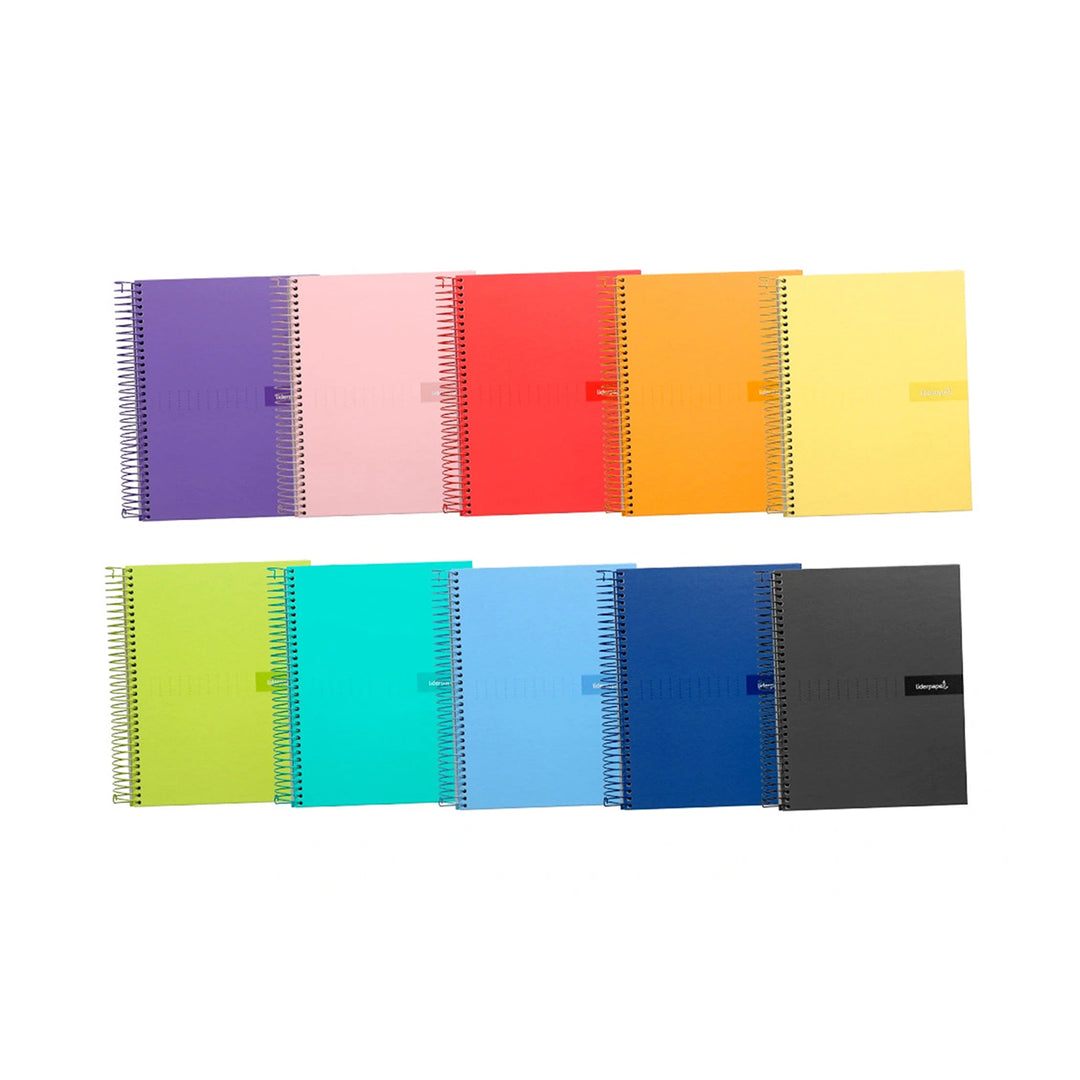 LIDERPAPEL - Cuaderno Espiral A4 con Margen 80h 90gr. AMARILLO