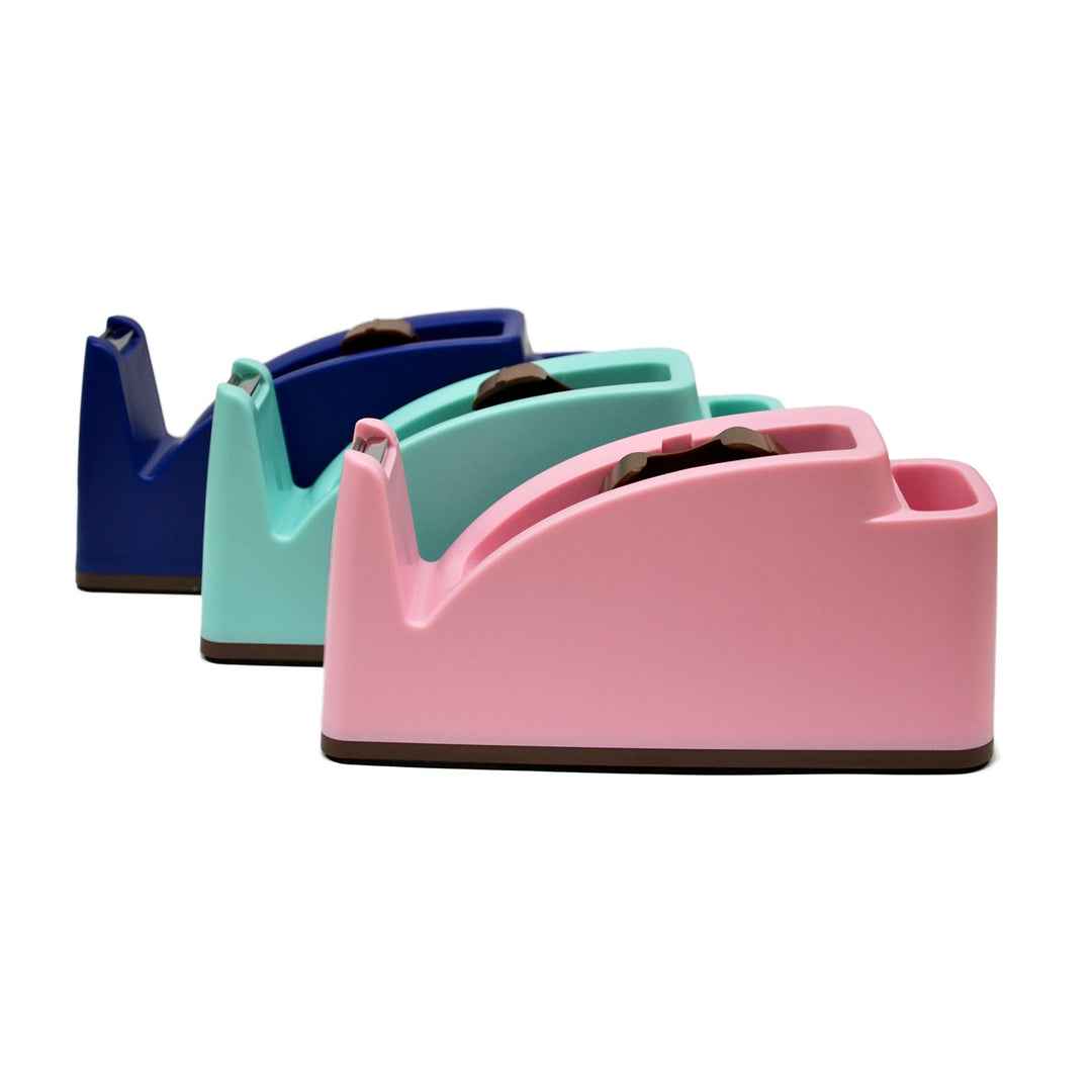 SDI - Dispensador de Cinta Adhesiva de Sobremesa Grande con Cubilete. Turquesa