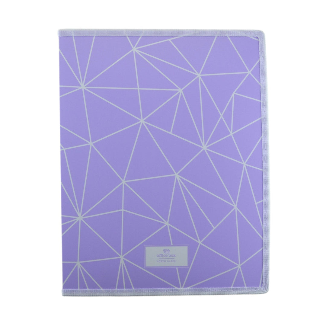 OFFICE BOX North Glace - Carpeta de Anillas A4 con Bolsillo Interior. Violeta