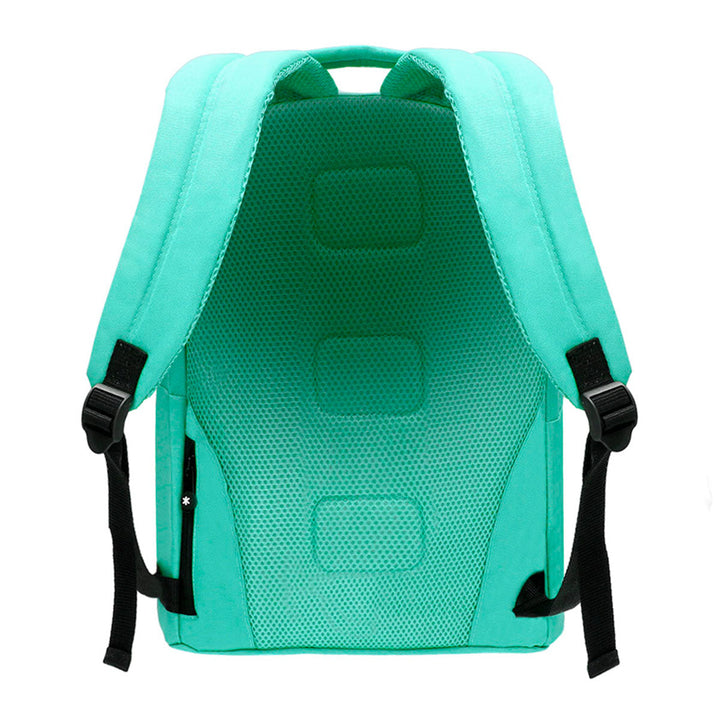 ANTARTIK - Conjunto Escolar con Mochila y Estuche Triple 2 Cremalleras. Menta