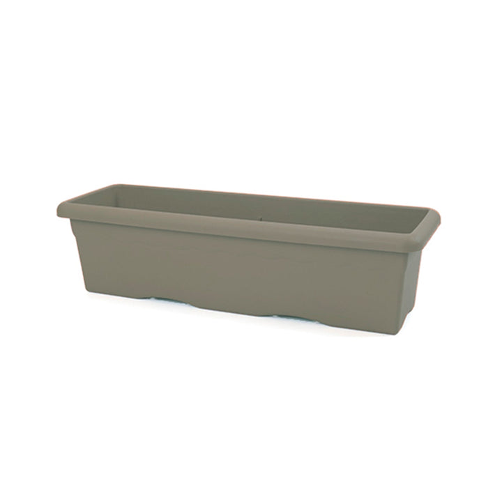 Plastiken TERRA - Jardinera Rectangular, Medida 80 x 33 cm 44L. Taupe