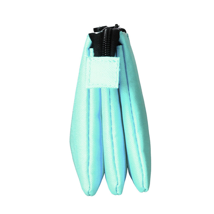 ANTARTIK - Conjunto Escolar con Mochila y Estuche Triple 2 Cremalleras. Menta