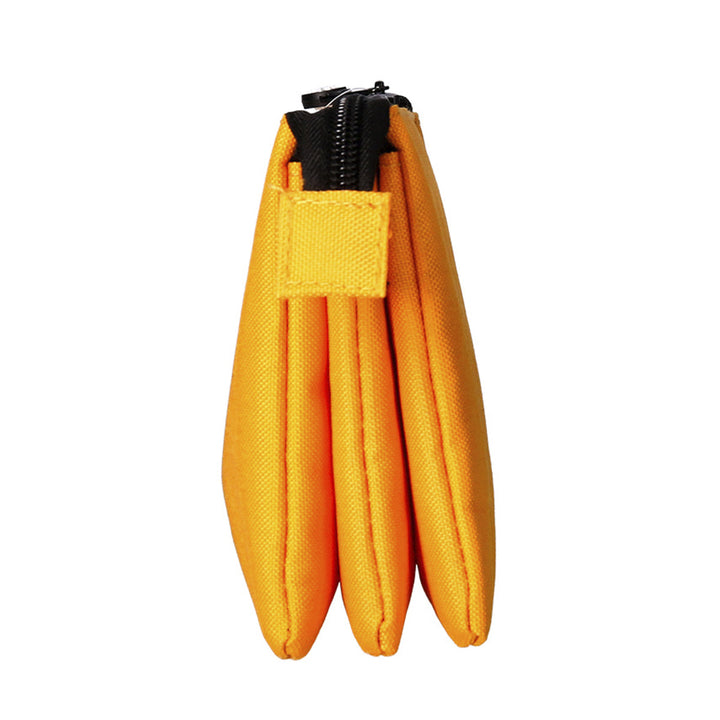 ANTARTIK - Conjunto Escolar con Mochila y Estuche Triple 2 Cremalleras. Mostaza