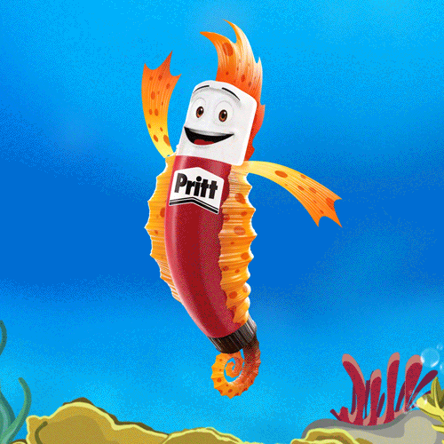 PRITT - Lote de 2 Barras Adhesivas en Stick de 22 gr + Tatuaje Bajo el Mar de Regalo