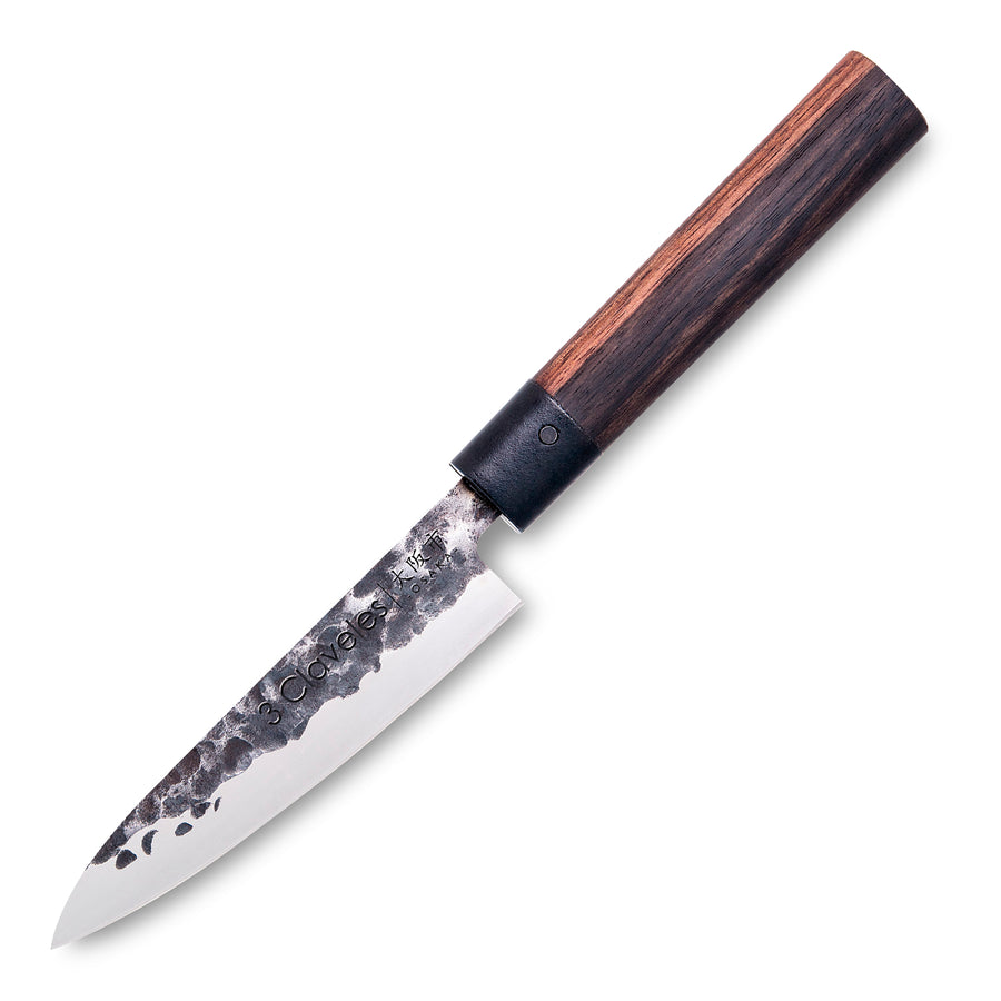 3 Claveles Osaka - Cuchillo Verduras 13.5 cm de Estilo Asiático Forjado a Mano