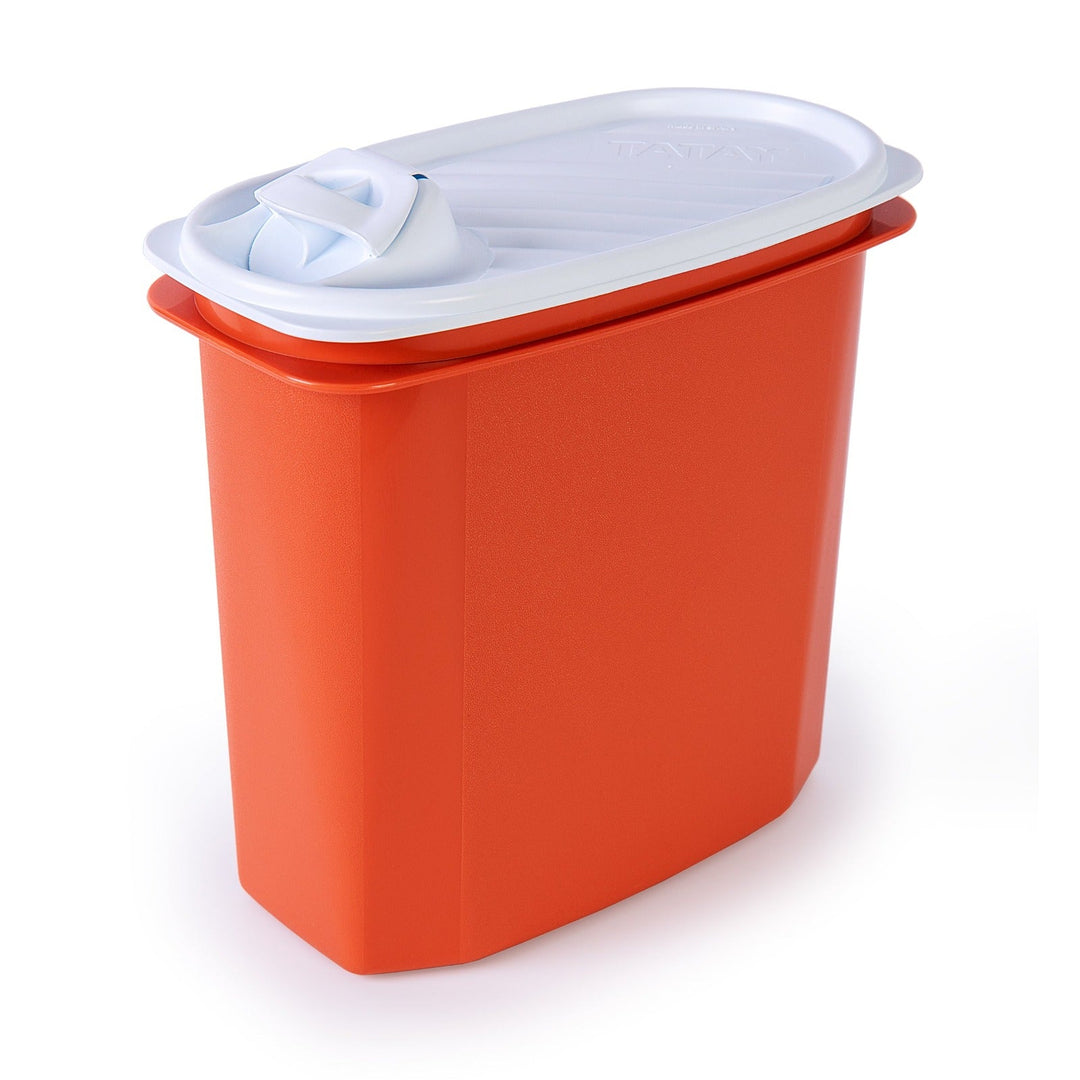 TATAY - Recipiente Porta Gazpacho Hermético 2L con Tapón Vertedor. Naranja