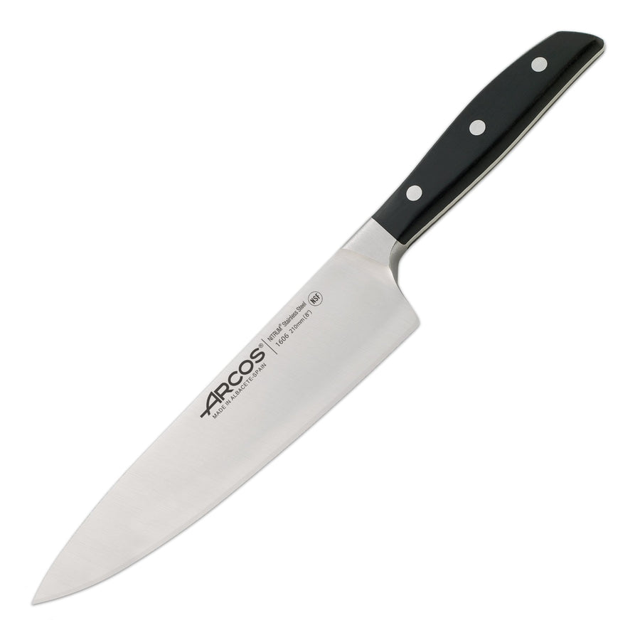 ARCOS 160600 - Cuchillo Cocinero Profesional Forjado 21 cm. Serie MANHATTAN