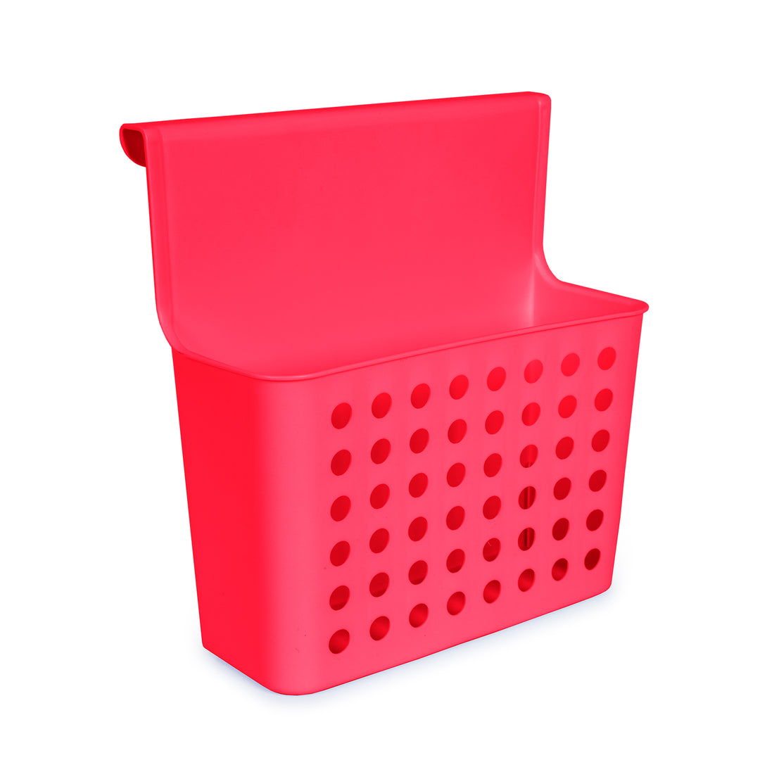 Plastic Forte - Cesta Colgante Balance para Puertas de Armarios. Ideal Cocina. Fucsia