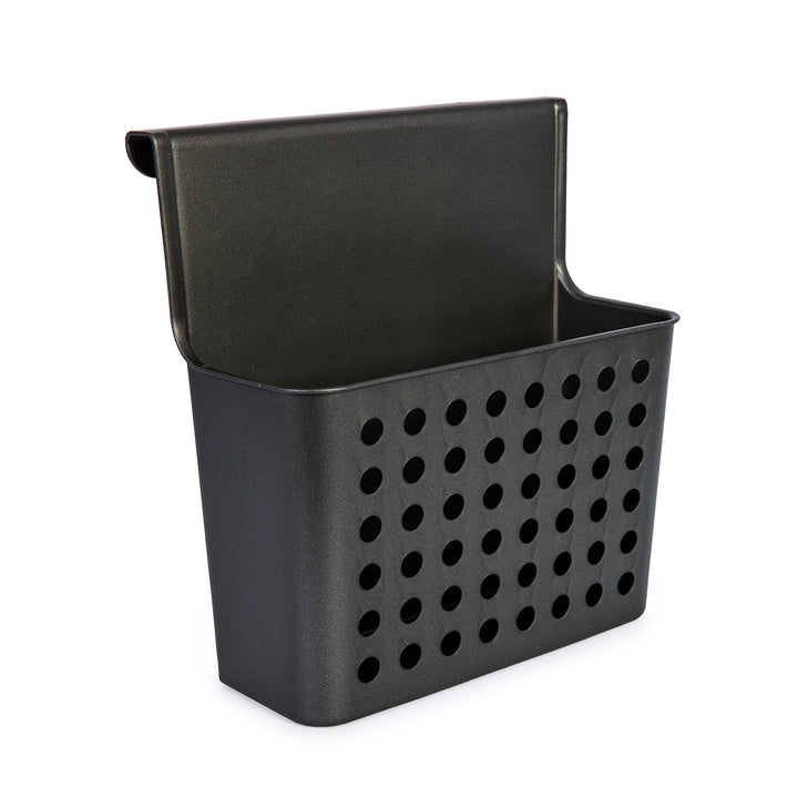 Plastic Forte - Cesta Colgante Balance para Puertas de Armarios. Ideal Cocina. Negro