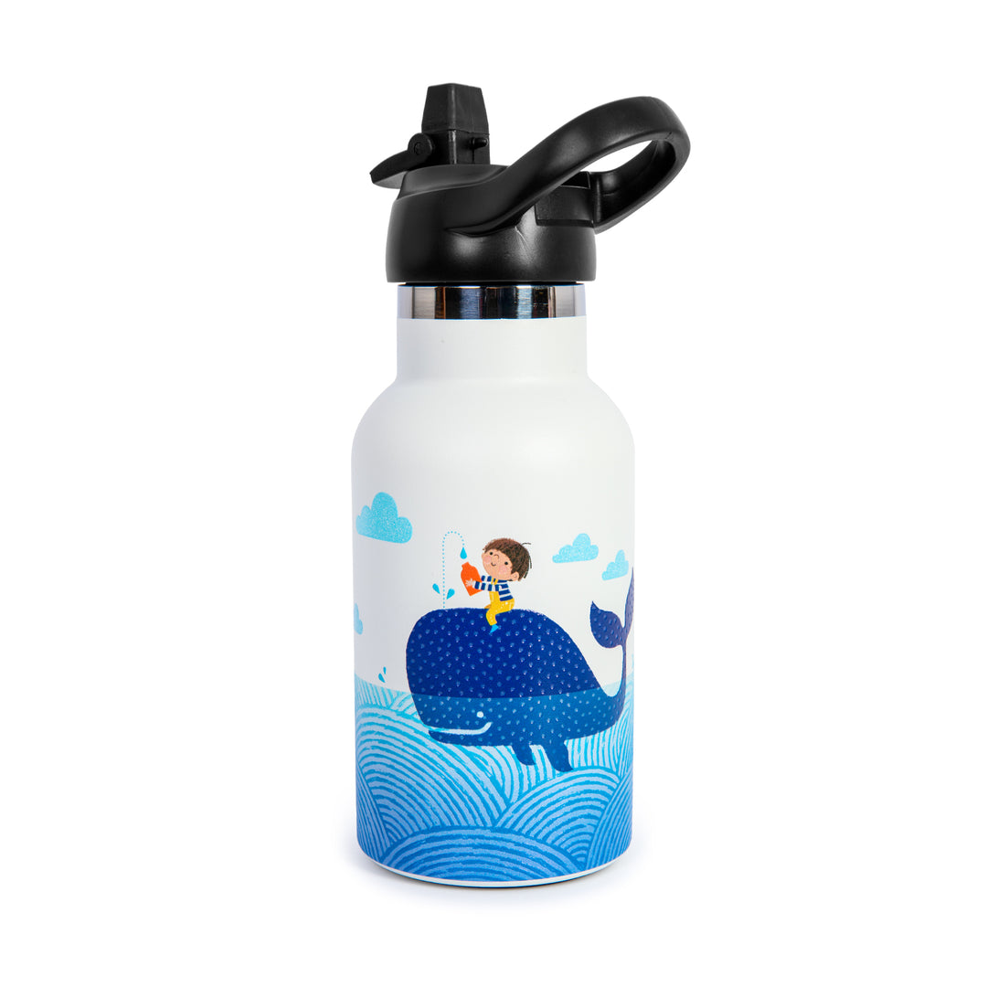 Runbott Carme Sala - Botella Térmica Infantil de 0.35L con Interior Cerámico. Beluga