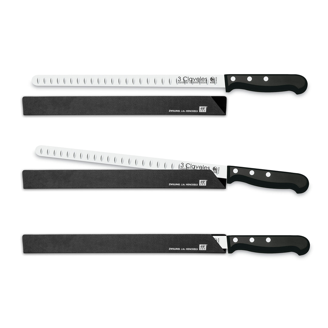 ZWILLING - Funda Protectora 31 cm Cuchillos Jamoneros con Forro Interior. Negro