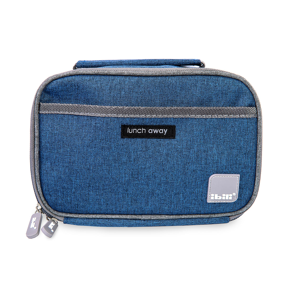 IBILI Lunch Away -  Bolsa Térmica Porta Alimentos 3.75L con Recipiente de Vidrio Incluido. Azul