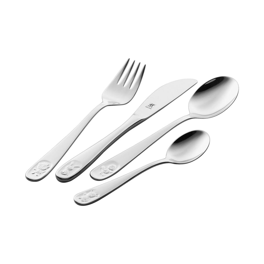 ZWILLING Bino - Set de 4 Cubiertos Infantiles en Acero Inoxidable Pulido 18/10