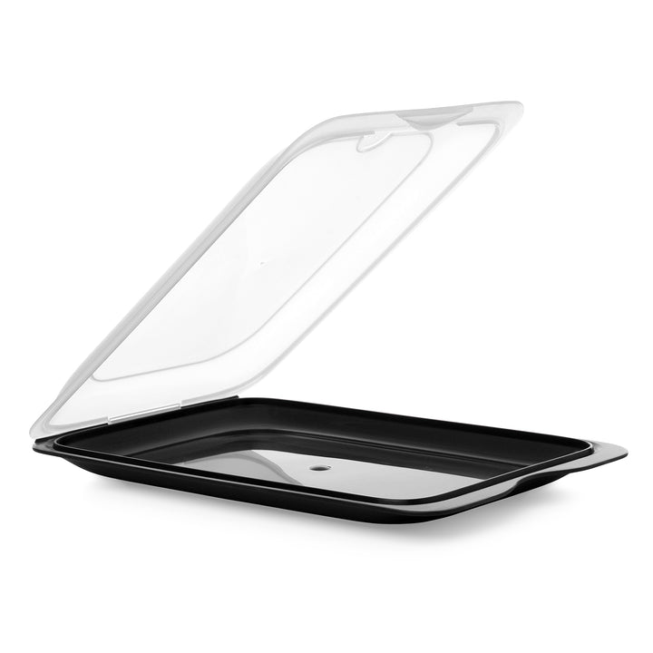 TATAY Fresh - Set de 5 Recipientes Porta Embutidos y Alimentos. Negro y Azul