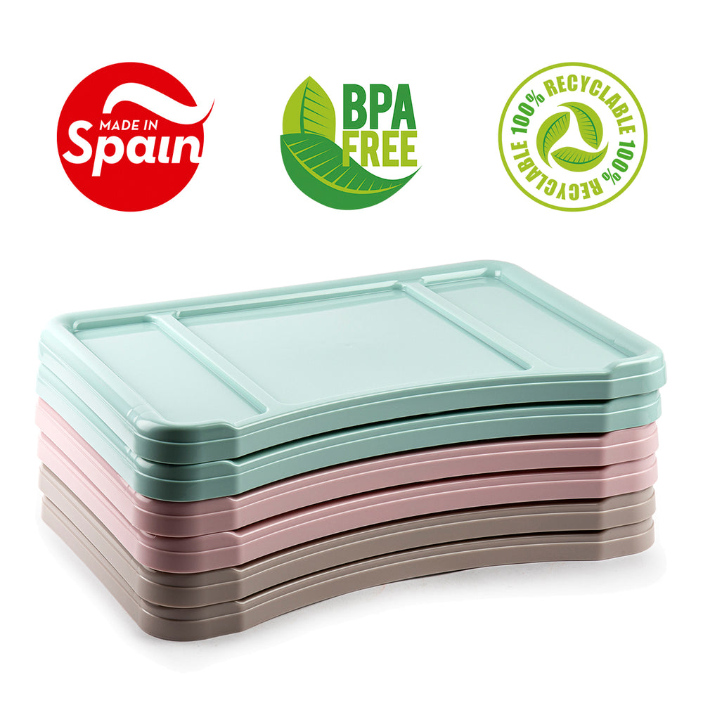 Plastic Forte - Bandeja Plegable para Cama ó Sofá. Ideal Desayunos y Ordenador. Blanco