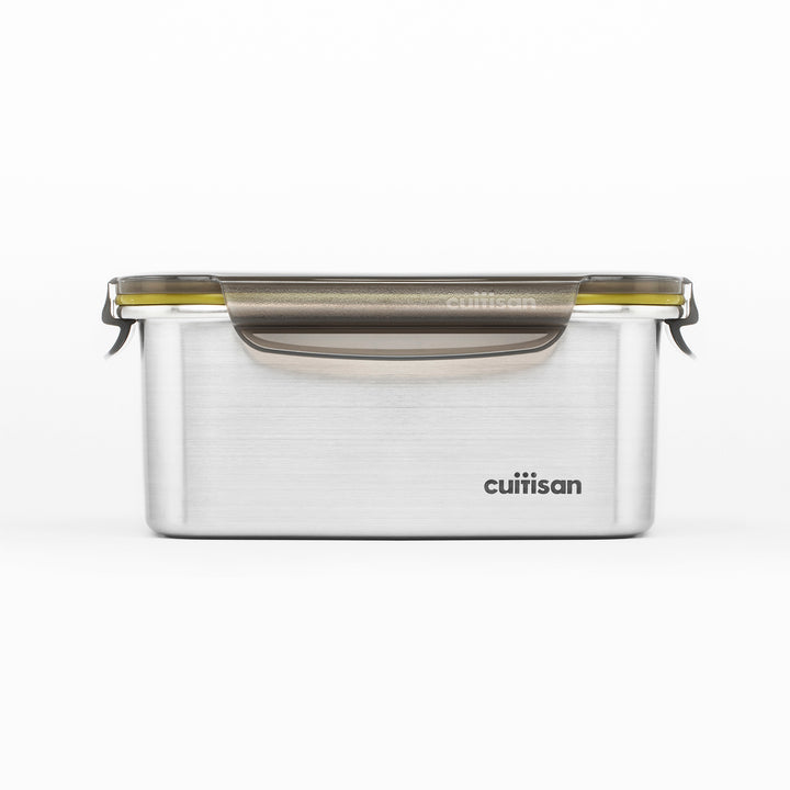 Cuitisan Signature - Recipiente Rectangular de 1L en Acero Inoxidable Apto Microondas