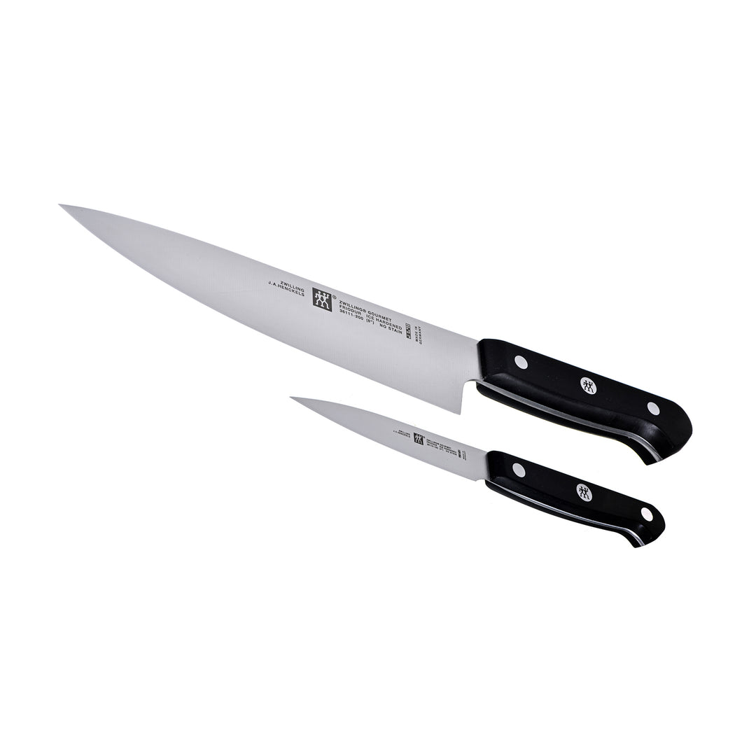 ZWILLING Gourmet - Juego de 2 Cuchillos de Cocina Multiusos en Acero Inoxidable FRIODUR