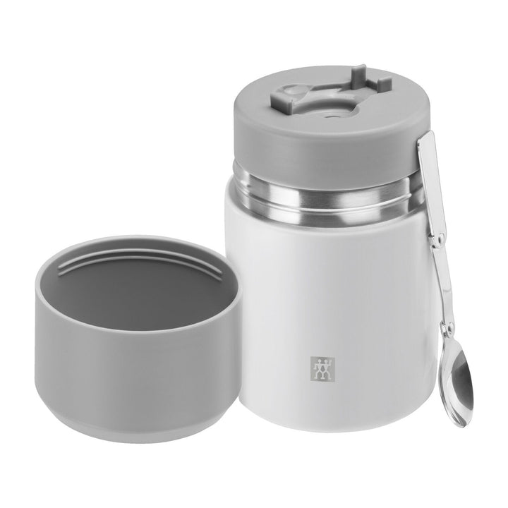 Zwilling - Termo de Sólidos 0.7L Acero de Doble Pared, Recipiente y Cubiertos. Blanco