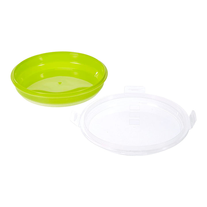 IBILI - Lote de 2 Recipientes Porta Tortillas y Porta Tartas de 21.5 cm. Verde