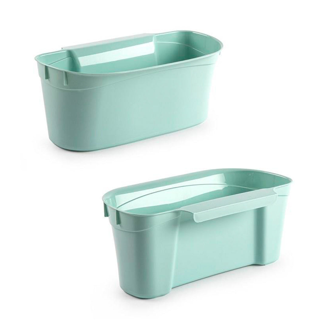 Plastic Forte - Lote de 2 Cestas Recogedoras para Cocina Multiusos Colgantes. Verde