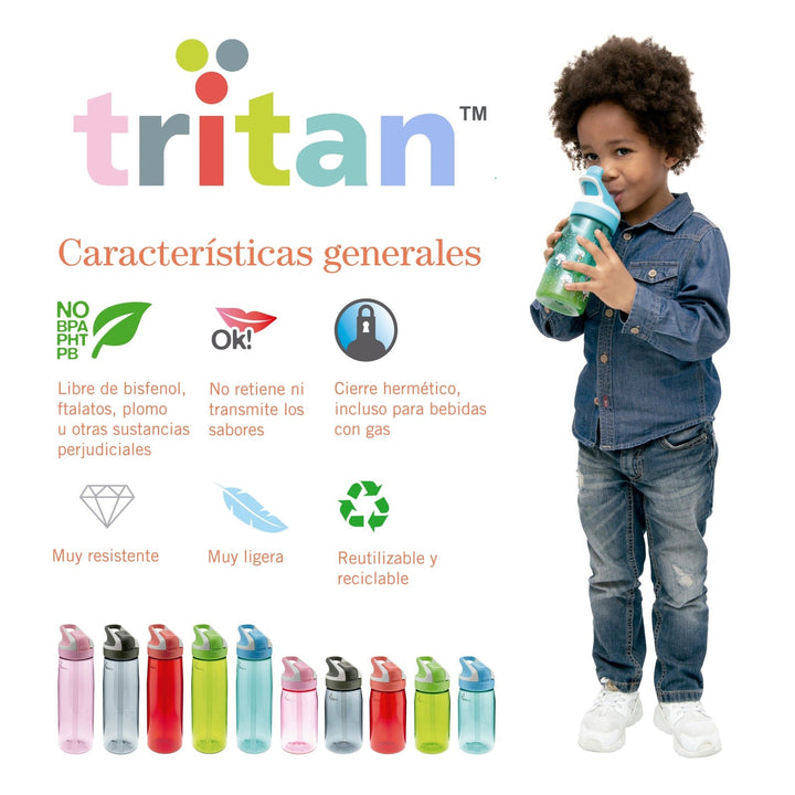 LAKEN TBTRI - Tubo de Recambio para Botellas de Tritan de 0.75L (2 UDS)