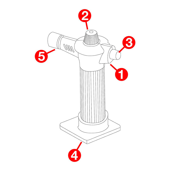 IBILI - Soplete para Cocinar Gourmet Clásica en Acero Inoxidable