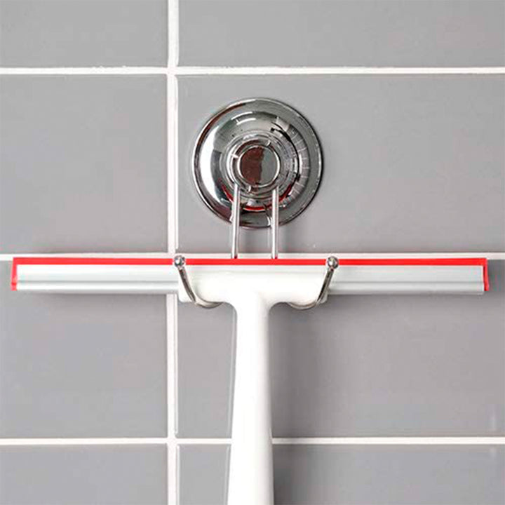 SPIDERLOC - Gancho de Pared Doble en Acero Inoxidable. Ventosas de Succión por Vacío