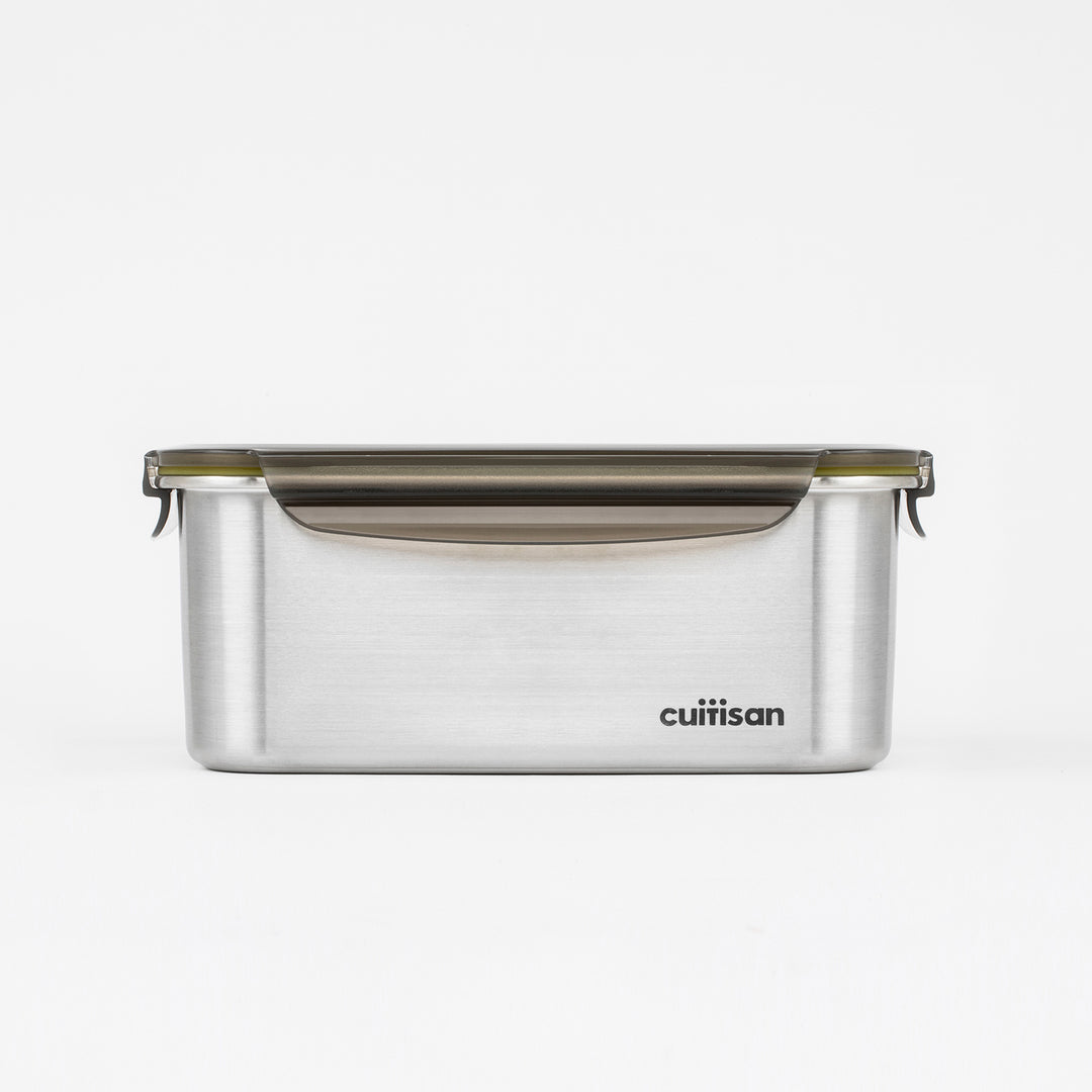 Cuitisan Signature - Recipiente Rectangular de 3.3L en Acero Inoxidable Apto Microondas