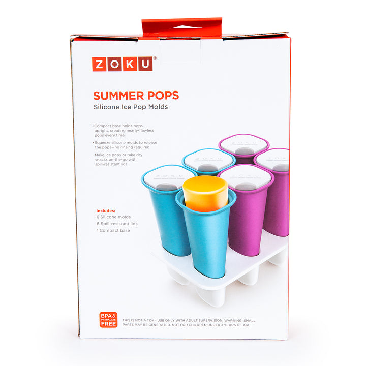 ZOKU Summer Pop - Molde para Helados de Tubo en Silicona. Morado