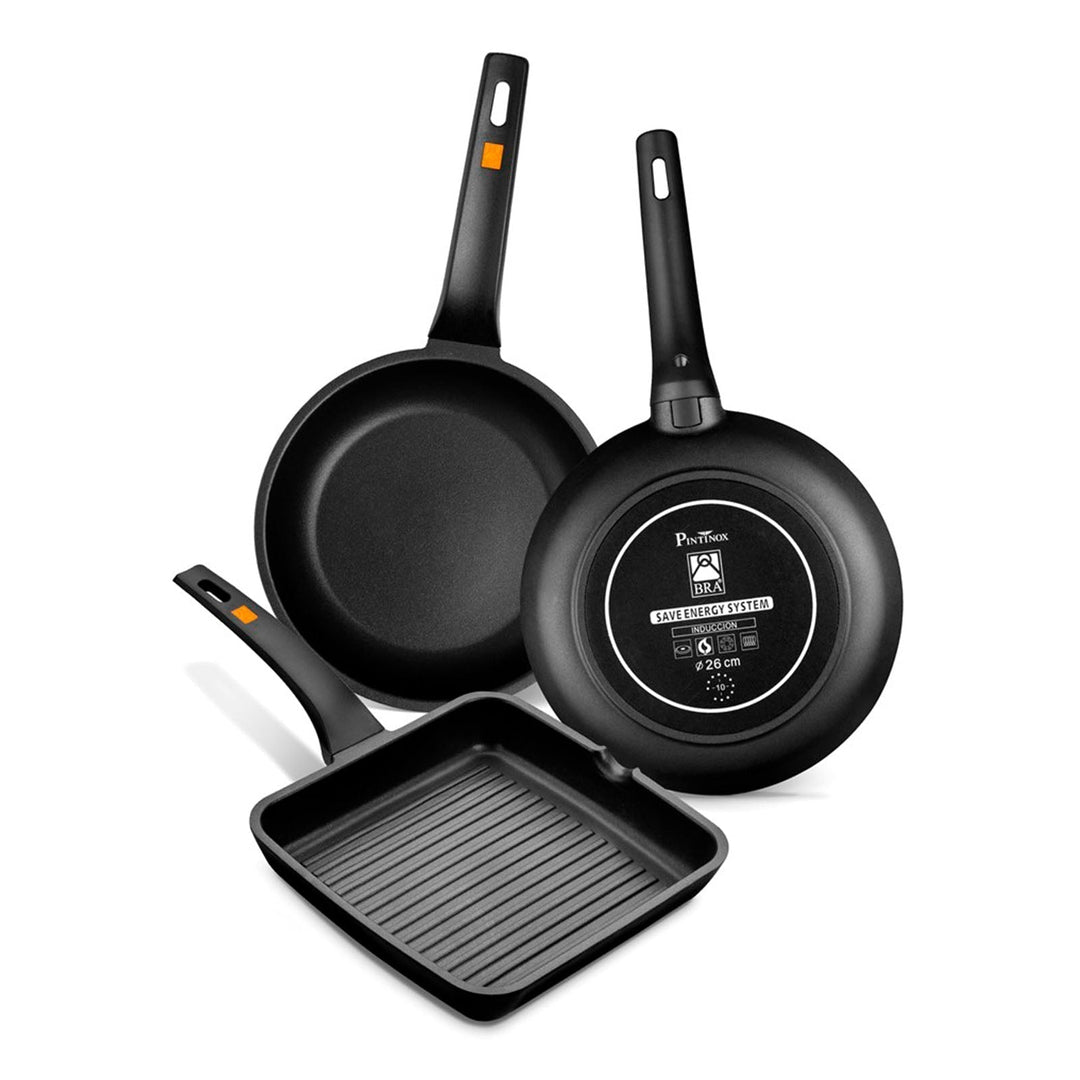BRA Efficient - Sartén Antiadherente 26 cm. Apta Inducción