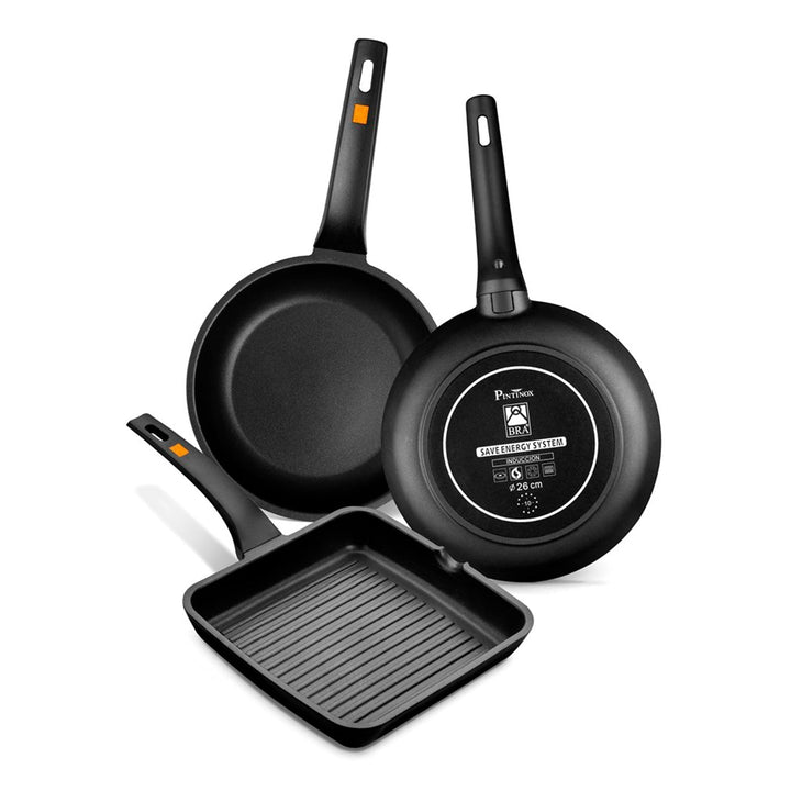 BRA Efficient - Sartén Antiadherente 26 cm. Apta Inducción