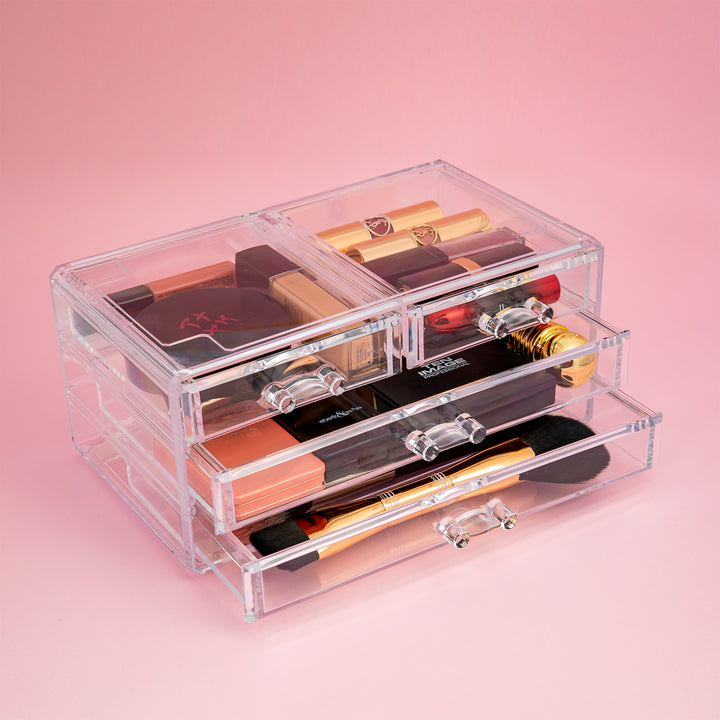 Plastic Forte - Doble Organizador de Maquillaje, Cosméticos y Labiales Nº 24