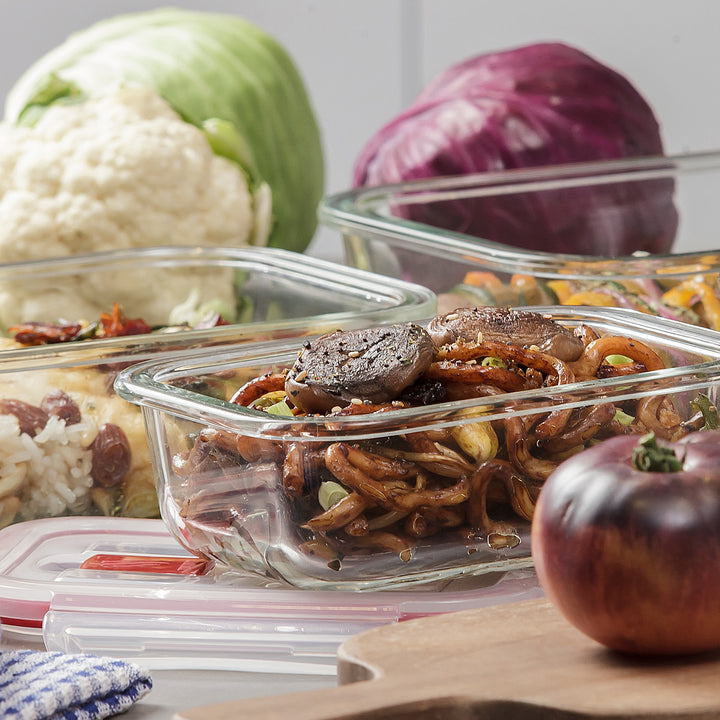 TATAY Cook & Eat - Recipiente Rectangular en 1.1L en Vidrio Borosilicato. Apto Horno