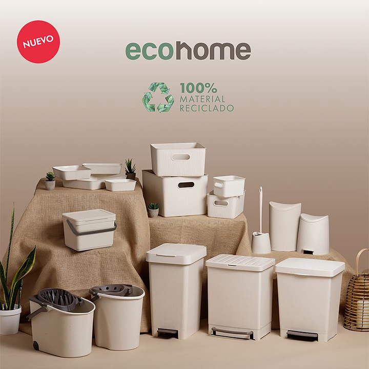 TATAY EcoHome - Cubo de Baño de 3L Gama Standard con Pedal. Color Beige