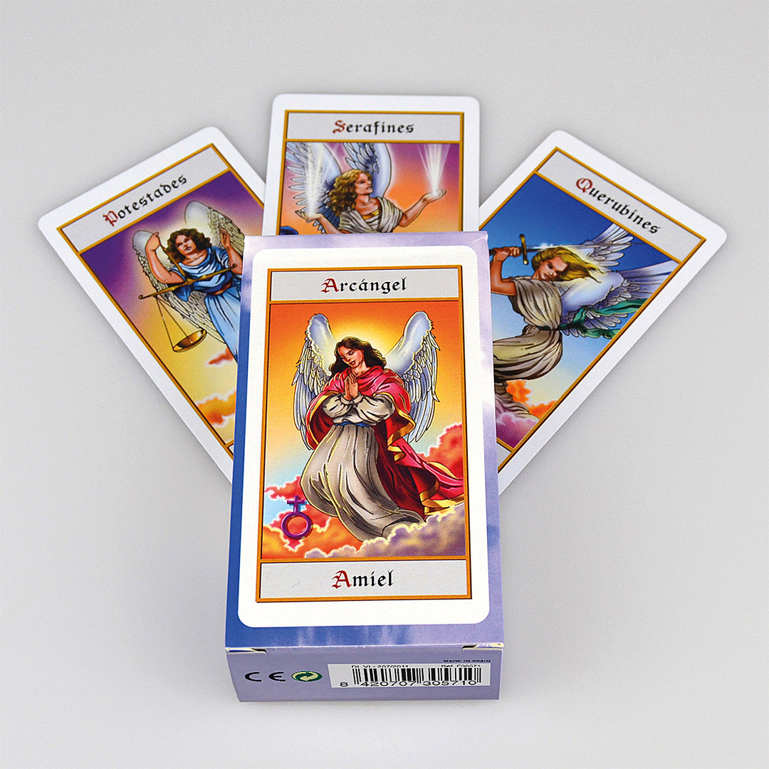 FOURNIER - Baraja de Tarot de Los Ángeles de 78 Cartas. Incluye Instrucciones