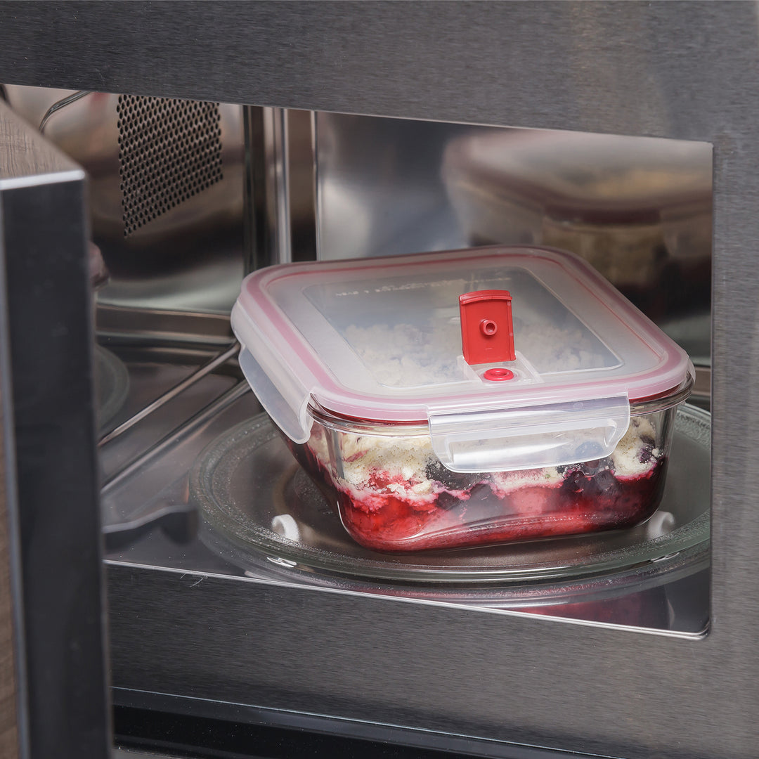 TATAY Cook & Eat - Recipiente Rectangular en 1.1L en Vidrio Borosilicato. Apto Horno