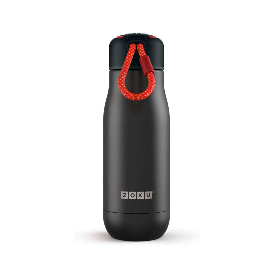 ZOKU COL - Botella Térmica de 0.35L en Acero Inoxidable de Doble Pared. Negro