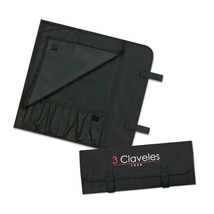 3 Claveles 01702 - Estuche para Corte de Jamón. Incluye 3 Cuchillos, Chaira y Estuche