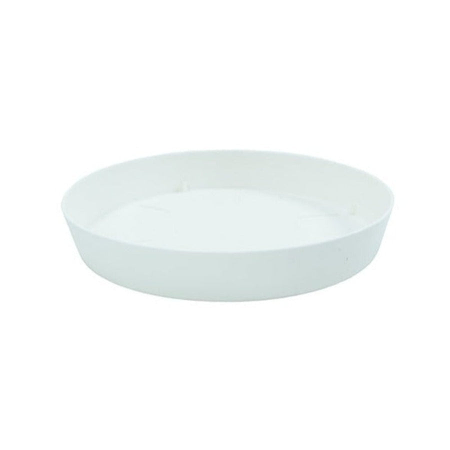 Plastiken TES - Plato Redondo Ø17 cm para Macetas de 22 cm. Blanco